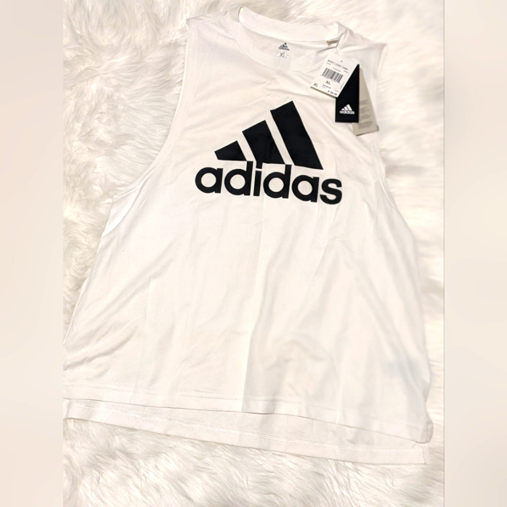 Adidas Boxy Logo Tank White 🤍 XL